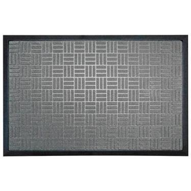 Imagem de Tapete Fenice Cinza Hidro 89X59 Cm Seca Pé Absorve Água