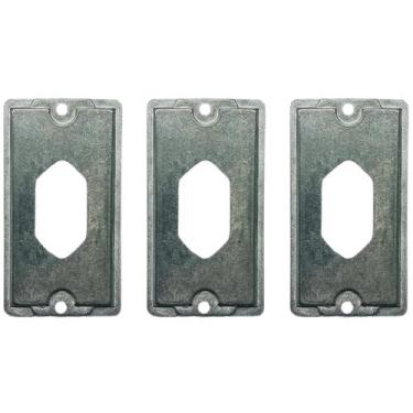 Imagem de 3 Tampa Condulete Fixo Alumínio 1 Polegada Tomada Pb Sieg