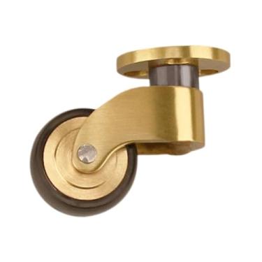 Imagem de Milageto Rodízio Giratório Resistente, Roda de Bronze para Móveis, Cadeira de Mesa Sólida, Rolamento Silencioso de Metal, Pianos, Sofás, Estilo F