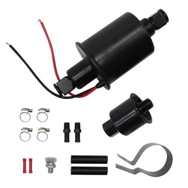 Imagem de OXCANO Bomba de combustível elétrica universal E8012S 12V 5-9 PSI em linha de substituição de bomba de combustível externa de baixa pressão para carros, caminhões, barcos e geradores a gás diesel
