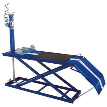 Imagem de Elevador Pneumático para Motos 350Kg SP300 Azul/Branco Silmar