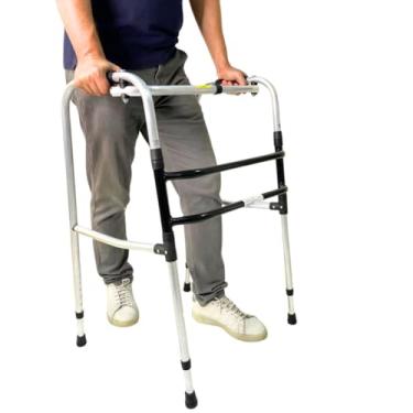 Imagem de ANDADOR POP ALUMINIO DOBRAVEL ARTICULADO 3 BARRAS ADULTO (A408) INDAIA