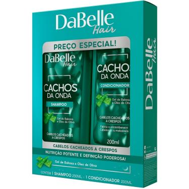Imagem de Kit Shampoo e Condicionador Cachos da Onda Babosa Dabelle 
