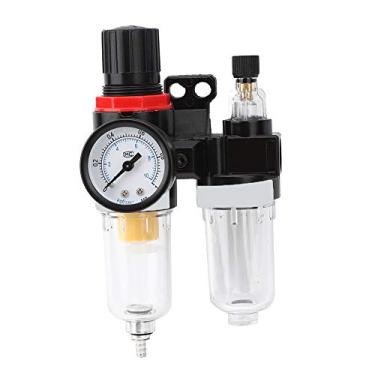 Imagem de Regulador de pressão do filtro do separador de água do óleo AFC2000 Separação de líquido de gás de alta eficiência para de tratamento de ar industrial alumínio G1/4in 60cc