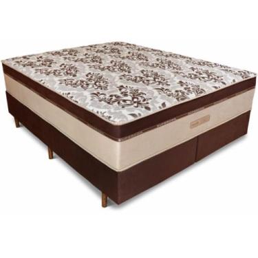 Imagem de Cama Box Strong e colchão Ortho Essence King Size com molas ensacadas 