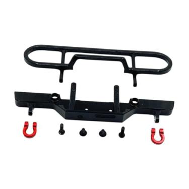 Imagem de harayaa Acessório de substituição resistente para barra de proteção frontal de alumínio 1/24, leve, fácil de instalar e reparar para Fcx24M D90, Preto