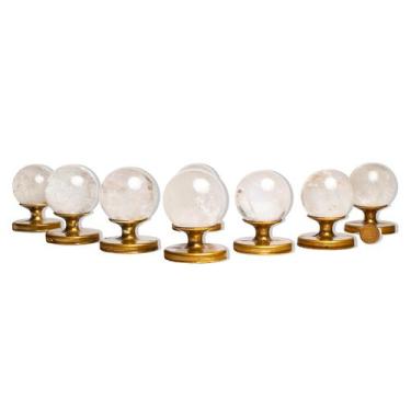 Imagem de 10 Esfera Cristal Pedra Natural 50 a 55mm 180 a 230g Tipo A - Atacado