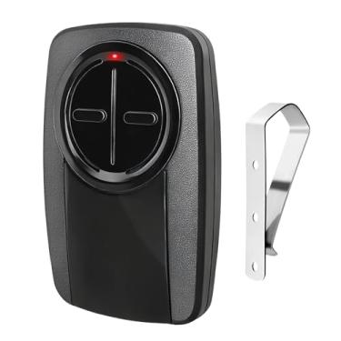 Imagem de XDTKML Controle remoto universal de porta de garagem 380UT 375UT compatível com Chamberlain Liftmaster Linear Genie Wayne Controle remoto de porta de garagem 2 botões preto-1 peça