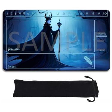 Imagem de Tapete para Jogos Lorcana Playmats TCG 60x35 cm com Borracha Antiderrapante e Zonas Personalizáveis