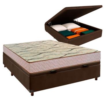Imagem de Conjunto Cama Box Bau Blindado Casal + Colchão D33 Maxsono Paropas