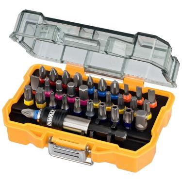 Imagem de Kit Brocas de Chaves 32 Peças com Estojo, DEWALT DT7969 QZ, Amarelo