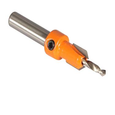 Imagem de WZFC Conjunto de fresas escareadoras para madeira com haste de 8 mm para fresa de madeira, 5 peças