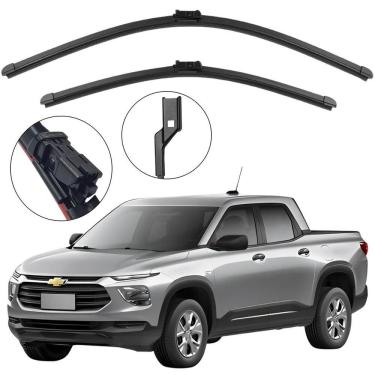 Imagem de Kit Palheta Dianteira Montana 2023 a 2026 Limpador de Parabrisa de Silicone