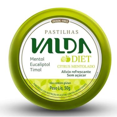 Imagem de PASTILHA VALDA DIET CITRUS LATA 10X50G