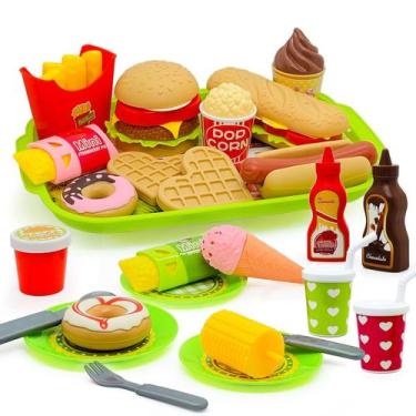 Imagem de Conjunto de comida de cozinha Pretend Play, com 26 unidades para crian