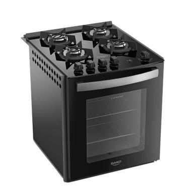 Imagem de Fogão De Embutir 4 Bocas Preto Com Mesa De Vidro Dako Bivolt