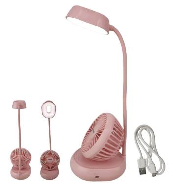 Imagem de Luminaria Ventilador Led Ajustavel Flexivel 2 Em 1 Abajur