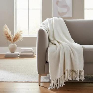 Imagem de Mantas para sofá e poltronas de Luxo - New Shop Textil, Cru