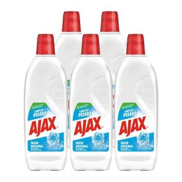 Imagem de Kit com 5 Limpador Diluível Ajax Fresh 1L Cada