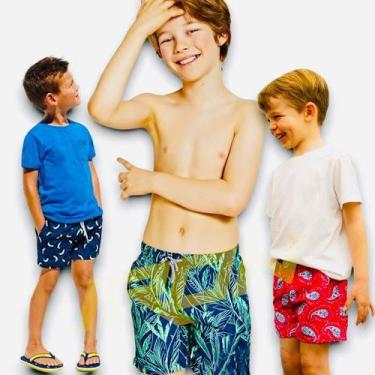 Imagem de Shorts Bermudas Água Praia Menino INFANTIL JUVENIL VERÃO 209 - IRON, S