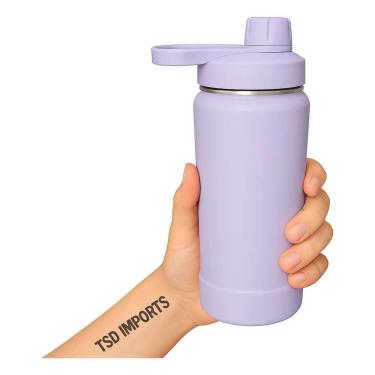 Imagem de Garrafa Térmica Squeeze De Academia Inox 1Litro Água Spo Lil