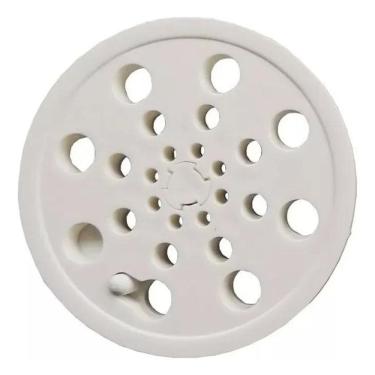 Imagem de Ralo Grelha Pvc Plástica 10Cm Abre E Fecha Redonda Branca