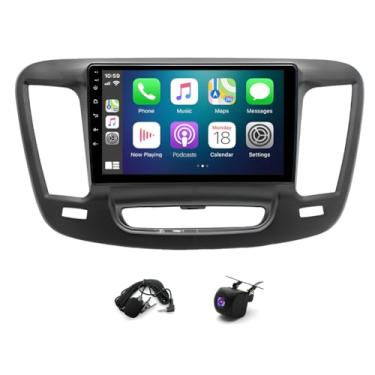 Imagem de Rádio estéreo para carro 4 + 64 G 9 polegadas com carplay com Android 13 Auto para Chrysler 200 200C 200S 2015-2019 IPS tela sensível ao toque duplo Din receptor de áudio automotivo com WiFi GPS com