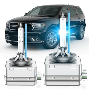 Imagem de SENROBO Lâmpada HID D3S adequada para Dodge Durango RT SRT GT SXT Sport 2014-2020 OEM 35W Projetor D3S Xenon Farol Substituição, 8000K Azul Super Brilhante D3SC1 Luz Bi-xenon, Pacote com 2