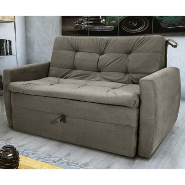 Imagem de Sofá Cama Para Sala De Estar Hiro Veludo Turkey Marrom