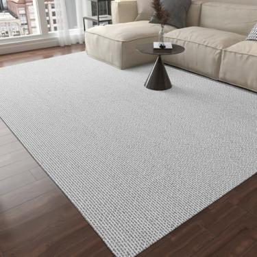 Imagem de Tapete Decorativo Zello 1,35m x 2,00m Para Quarto e Sala Antiderrapante (Cinza)