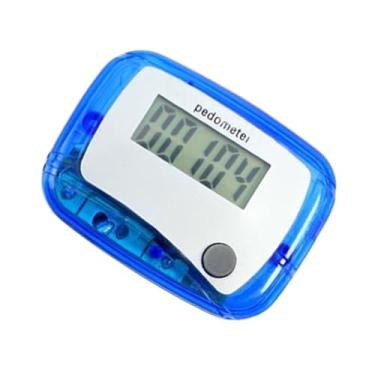 Imagem de Contador de degraus – Contador de passos | Monitor de alvo diário digital LCD pedômetro para idosos, caminhadas, natação, atividades internas, aventuras, corrida