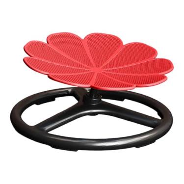 Imagem de KiBcsLic Cadeira giratória infantil, brinquedo sensorial, melhora a direção, foco, fácil montagem, capacidade de peso de 165 libras, assento para adolescentes, Vermelho