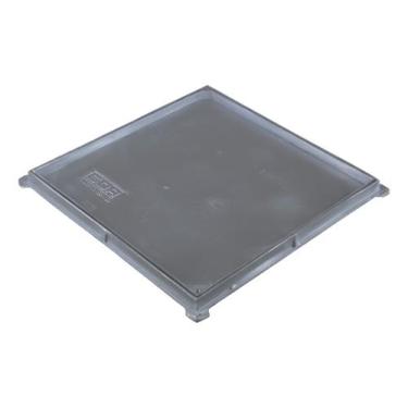 Imagem de Tampa 40x40 Simples Rebaixado Esgotamento Caixa De Passagem Cor Prata 