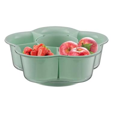 Imagem de Tabuleiro de Servir Giratório - Prato de Drenagem - Cesto de Vegetais com Escorrimento,para Hot Pot Comidas Festas Cozinha Lanches Jantares Sobremesas Bancada Frigorífico