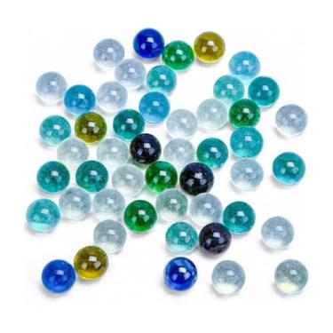 Imagem de 40 Bolinhas De Gude Bola De Vidro Coloridas Terapêutica Brincadeira Antiga Escalda Pés Relaxante Resistente