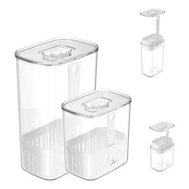 Imagem de Conjunto Porta Tempero Fresco Geladeira Regador 1,5L+2,3L-Ou