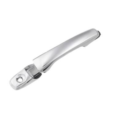 Imagem de Maçaneta externa cromada da porta dianteira esquerda do motorista com fechadura, compatível com Ford Explorer 2011, 2012, 2013, 2014, 2015, 2016, 2017, 2018 e 2019.(1 Pcs Front Left)