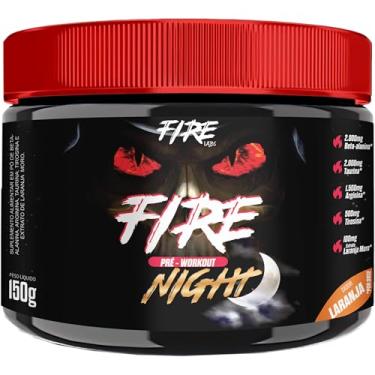 Imagem de Absolut Nutrition, Pré-treino complementado com Beta-alanina, Taurina, Arginina e Tirosina, Sem cafeína, Sabor laranja, Fire Night, 150 gramas