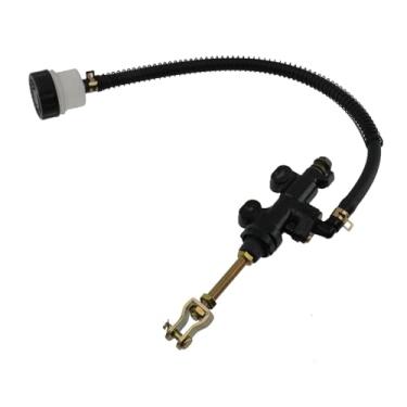 Imagem de Modengzhe Cilindro mestre do freio traseiro, substituição da bomba do reservatório do cilindro do freio traseiro para ATV Quad Pit Dirt Bike Go Kart Cart Buggy, preto