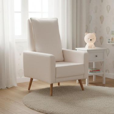 Imagem de Poltrona de Amamentação Fixa Constance Off White