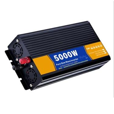 Imagem de 60v to110v 60hz,Inversor de potência de onda senoidal pura de 2500 watts, 12V-72V CC para 110V/220V CA, 5000 watts (pico), inversor de potência para carro com 1 tomada CA e display LCD