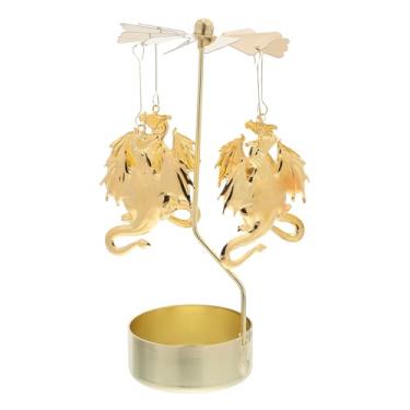Imagem de Ciieeo Porta-velas Giratório de Metal Com Tema de Anjo – Castiçal Giratório Tipo Carrossel para Decoração de Festas E Mesas, Cria um Romântico, Ideal Como Presente Atencioso.