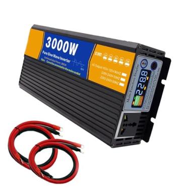 Imagem de 48v to 110v 50hz,Inversor de potência de 3000 W para veículos e uso doméstico, conversor de tensão DC 12 V 24 V 48 V 60 V 72 V para AC 110 V para laptop, celular, 50 Hz
