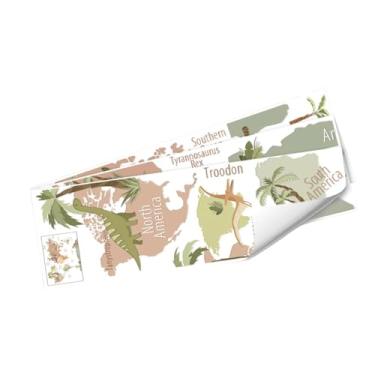 Imagem de Ｂｅｓｇａ Adesivo de parede decorativo com mapa de coqueiros tropicais, autoadesivo, fácil de aplicar e remover, ideal para sofá, parede da TV e sala de estar.