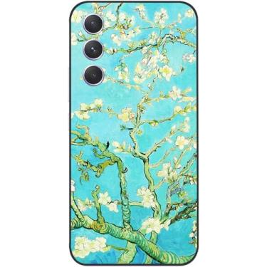 Imagem de Berkin Arts Compatível com Samsung Galaxy A54 5G Capa artística de silicone flor pós-impressionismo (flor de amendoeira por Vincent Van Gogh)