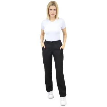 Imagem de Calça Feminina com Elástico na Cintura Plus Size - DEMORGAN, Preto