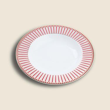 Imagem de Prato Fundo Magic Porcelana 21.5cm - Acasa Vermelho