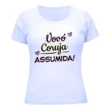 Imagem de Camiseta Feminina Vovó Avó Coruja Unissex Ou Baby Look Md2 - Macfly Es
