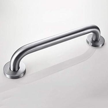 Imagem de Barra de apoio para banheiro trilho de mão de segurança de 38 a 93 cm de níquel escovado - trilhos de banheira para idosos - acessórios para deficientes - banheira ajustável - barra auxiliar de
