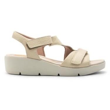 Imagem de Sandália Usaflex Feminina Em Couro Plataforma Fecho-Flex AL4303-Feminino